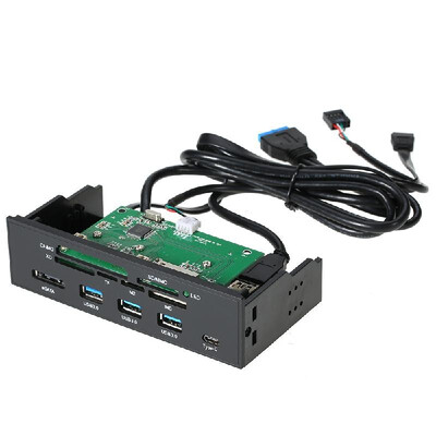 

Sunshine-tipway STW 525" Internal Card Reader Media Multi-Function Dashboard PC Front Panel Type-C USB 31 USB 30 Support CF MD