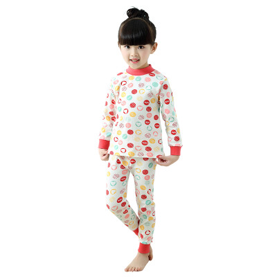 

Antarctic Nanjiren children underwear boys&girls in the end of the collar Qiuqiu pants pajamas cotton wool suit naughty monkey 110