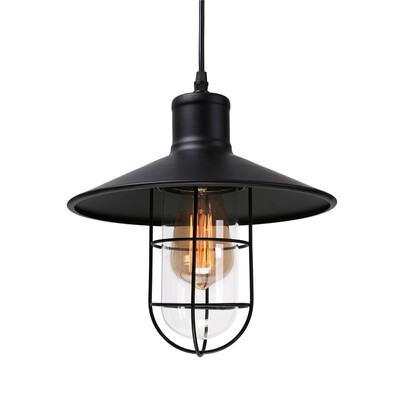 

Baycheer HL371419 Nautical Style 1 Light 10 Wide Pendant Light with Metal Shade