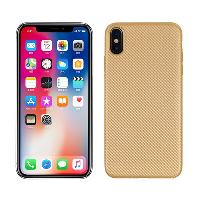 

Goowiiz Phone Case For Iphone XXsXs MaxXR Luxury Ultra-thin Carbon Fiber Soft Silicone Complete protection