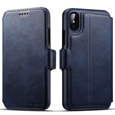 

New iPhoneX Mobile Phone Case Apple Flip Shell 2in1 Wallet Multi-function Card Holster