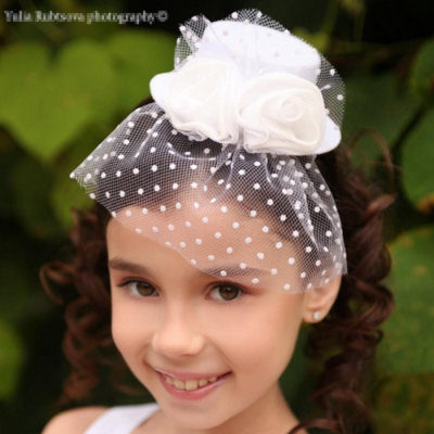 

1PCS Kids Girl Baby Headband Toddler Mesh Hat Flower Hair Band Accessories