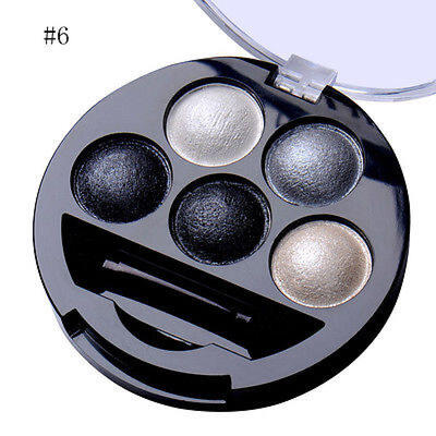 

Hot 5 Colors Eye Shadow Makeup Cosmetic Shimmer Matte Eyeshadow Palette Brush
