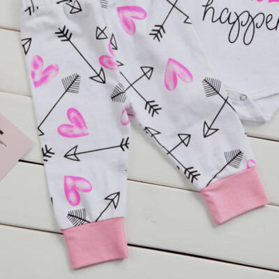 

UK Stock Newborn Baby Girl RomperPants Jumpsuit Bodysuit Clothes Outfit 0-24M