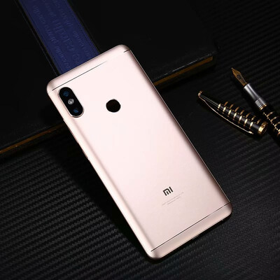 

Fecoprior Original Housing For Xiaomi Redmi Note 5 Pro Note5 Metal Battery Back Cover Case With Buttons Camera Lens Part