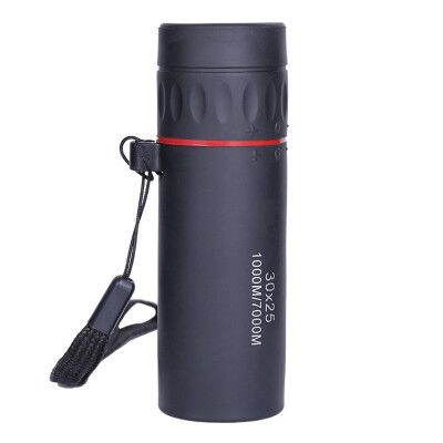 

30x25 HD Optical Monocular Low Not Support Night Vision Waterproof Mini Portable Focus Telescope Zoomable 10X Scope for Travel Hun