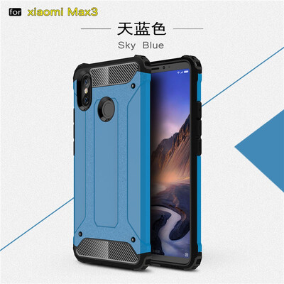 

Fivice Xiaomi MI max3 case Luxury Silicone Diamond Armor PC Hard Shell Phone Case