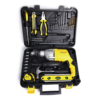 

Stanley Drilling Impact Drill Toolbox 13mm 720w Impact Drill Metal Gearbox Set STDH7213V