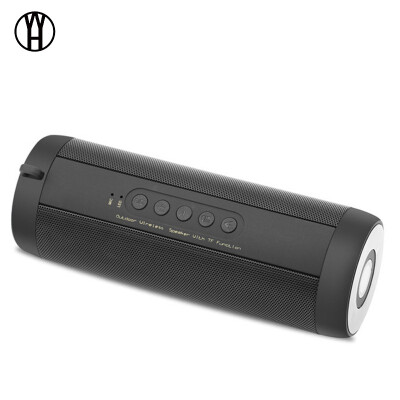 

WH T2 Portable wireless Bluetooth Speaker Amplifier Stereo Outdoor waterproof 1800MA HIFI Speakers for iphone7 8 xiaomi