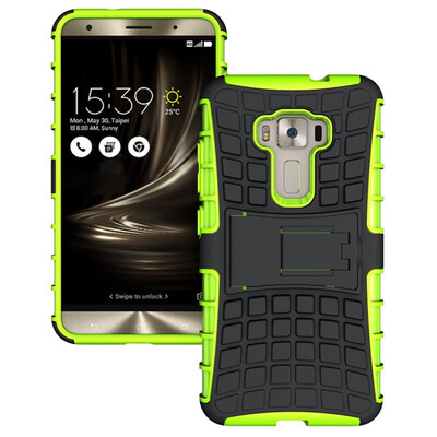 

Fivice Asus Zenfone 3 55ZE552KL Case TPU anti-fall tire pattern back clip bracket phone case