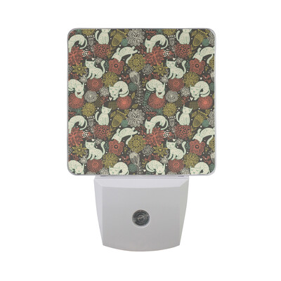 

ALAZA LED Night Light With Smart Dusk To Dawn SensorKinds of Dogs Plug In Night Light