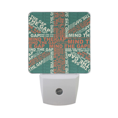 

ALAZA LED Night Light With Smart Dusk To Dawn SensorVintage United Kingdom Great Britain Northeern Fla Plug In Night Light