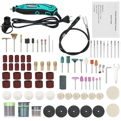 

KKmoon Multi-functional Professional Electric Grinder Set 6-Speed Variable Speed Electric Drill Grinding Rotary Tool with 139pcs A