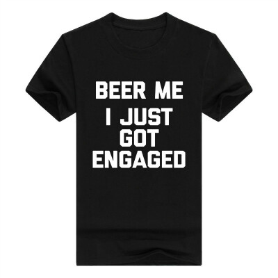 

Beer Me I Just Got Engaged Men T-Shirt Funny Saying Engagement