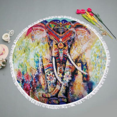 

Indian Elephant Tapestry Beach Towel Hippie Elephant Bedspread Throw Bohemian