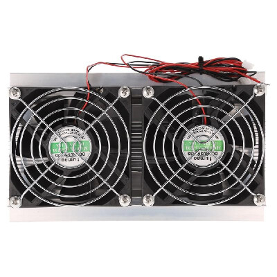 

Semiconductor Cooler Large Radiator Cold Conduction Module Double Fans Thermoelectric Peltier Refrigeration Cooling System Kit