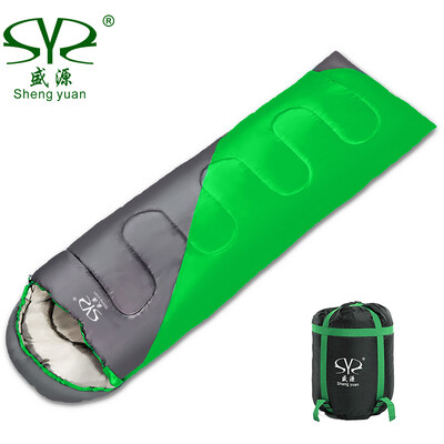 

Shengyuan sleeping bag adult outdoor season thickening travel camping warm warm dirty lunch break sleeping bag 13kg green