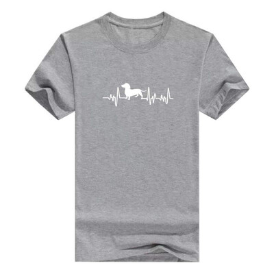 

Dachshund Gifts Dog Lover Heartbeat Weiner Dog Short Sleeve Mens T-Shirt