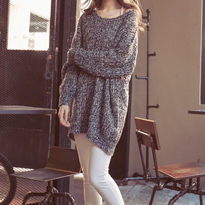 

Women Loose Fashion Baggy Chunky Knitted Jumper Top Thick Sweater Winter