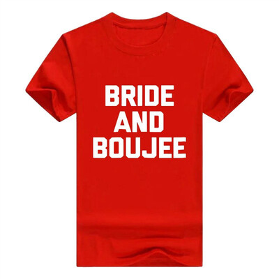 

Bride & Boujee Men T-Shirt Funny Saying Wedding Bride-to-be tee
