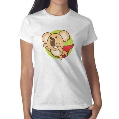 

Funny Koala Bear Gifts Koala Shirt Womens White Tshirt Cotton Lightweight