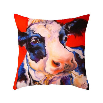 

45cm45cm Super clear Farm wind cow pattern super soft throw pillow covers couch cushion covers decorative pillows