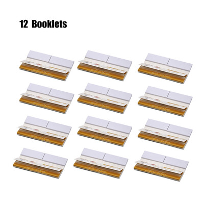 

110mm Length Cigarette Papers 24 Booklets of 32pcs Rolling Papers & 32pcs Filter Tips Papers Smoking Accessories