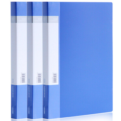 

Tango TANGO A4 40 pages of books pocket file book loose-leaf folder blue 3 only installed
