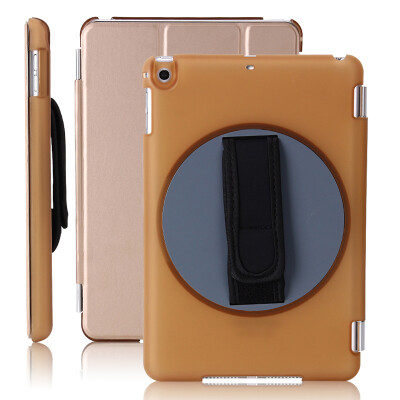 

KOOLIFE Apple iPad MINI2 / 3 Защитный чехол Handheld Rotary Shell / Sleeping Wake Up / Трио-кожаный чехол / чехол для iPad iPad mini2 / 3 7.9 inch - Gold