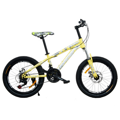 

Permanent 21-speed 20-inch children&39s mountain bike Shimano variable speed front&rear disc brakes YT380 desert yellow