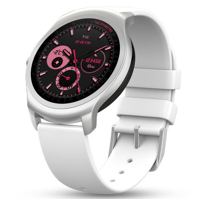 

Ticwatch 2 смарт-часы Yue серии перемещения (белый силиконовый ремешок) голос жест сенсорный ticwear система Bluetooth вызов смотреть водонепроницаемый GPS шаг скорость сердечного ритма