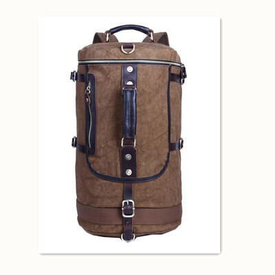 

Leisure retro travel bag large capacity portable satchel canvas bag fashion models