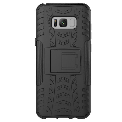 

Fivice Samsung S8 Plus Case TPU anti-fall tire pattern back clip bracket phone case
