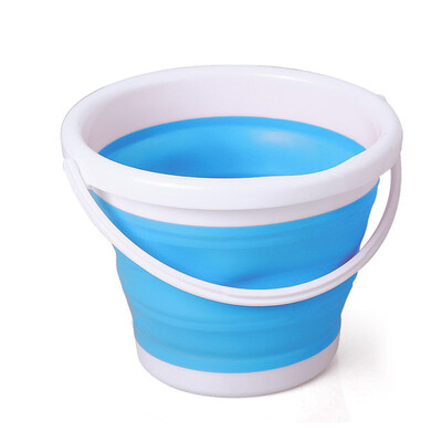 

Bingyou folding bucket household plastic bucket silicone storage portable art painting portable telescopic barrel 3 liters