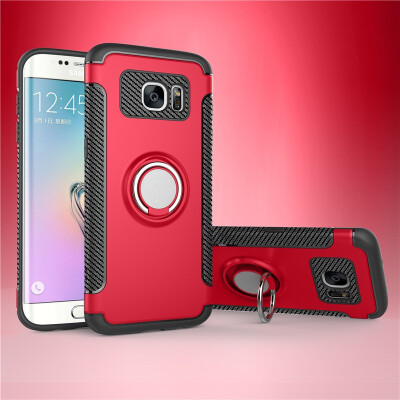 

Fivice Samsung Galaxy S7 edge case PC metal ring shell magnetic car bracket TPU phone case