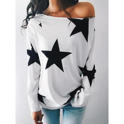 

Plus Size Womens Loose Long Sleeve Irregular Ladies Casual Tops T-Shirt Blouse