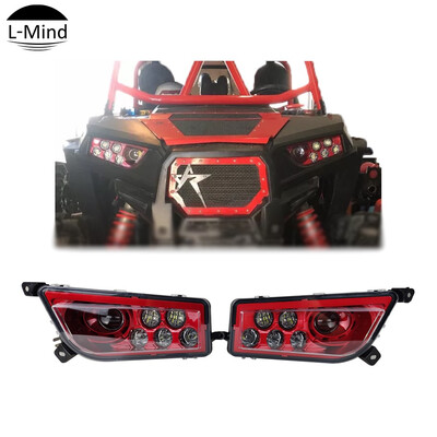 

30W Pair Chrome DRL LED ATV Headlight for Polaris Rzr 1000 XP 900