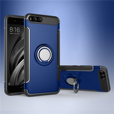 

Fivice Xiaomi MI 6 case PC metal ring shell magnetic car bracket TPU phone case