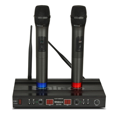 

Shinco S3700 Микрофон для микрофона Микрофонный микрофон Усилитель Микрофон KTV Студийный микрофон Металл U (черный)