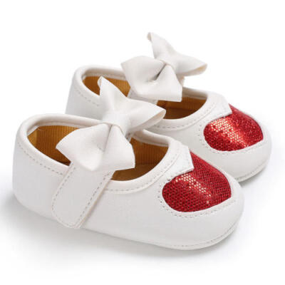 

Baby Newborn Toddler Girl Crib Shoes Pram Soft Sole Prewalker Anti-slip Sneakers