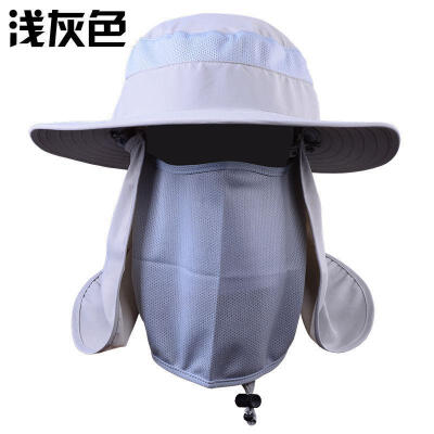 

Hiking Fishing Hat Outdoor Sport Sun Protection Neck Face Flap Cap Wide Brim SH