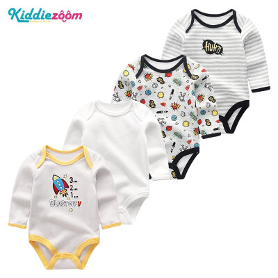 

4PCS Newborn Babywear Clothing Sets Baby Girl Clothes Cotton Rompers One-Pieces Baby Boy Clothes For Babies Bodysuits Unicorn