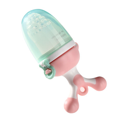 

Babycare bite baby baby teether stick baby fruit&vegetable food supplement pacifier bite bag 1360 cherry powder - push type