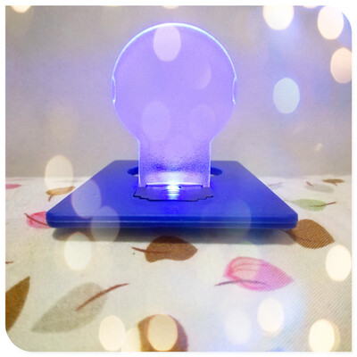 

Card Lamp Pocket Lamp Wallet Light-Blue Light Blue Body