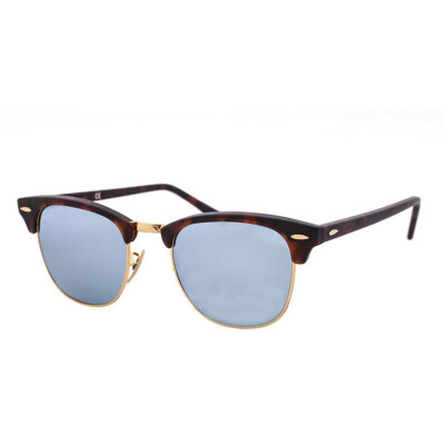 

Ray-Ban Raymond sunglasses fashion trend manager manager series men and women models tortoiseshell color frame silver coated lens sunglasses RB3016 114530 51mm