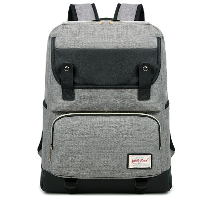 

Fragrance (XIASUAR) Middle School Student Bag Female Shoulder Bag Men's Tide Travel Backpack Large Capacity Bag 832 Gray