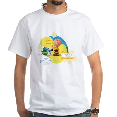 

CafePress Travel - Snoopy&Charlie Brown White T-Shirt - 100 Cotton T-Shirt White