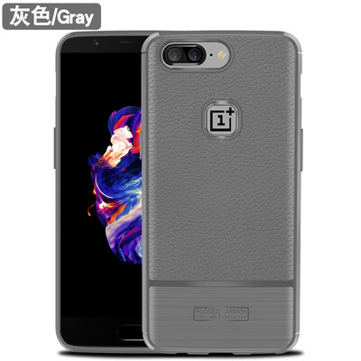 

Fivice Oneplus5 case luxury silicone anti-fall lychee phone case