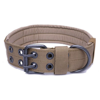 

US Tactical Military Adjustable Dog Training Collar Nylon Leash MetalBuckle -XL