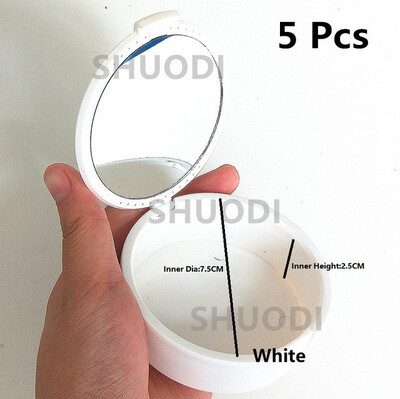 

5 Pcs Veneers equipment tools Mirror Denture Cleaning Box Case Dental False Teeth Appliance Container Storage Boxes